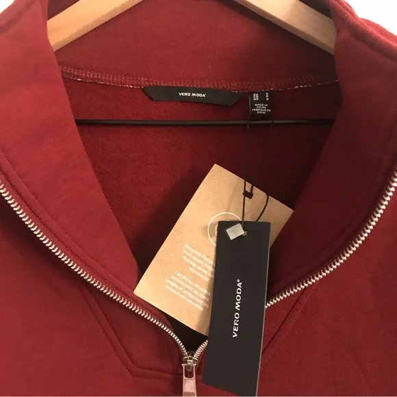 Vero Moda Lydia Half Zip Pullover Sweater - Small - Picture 4 of 8